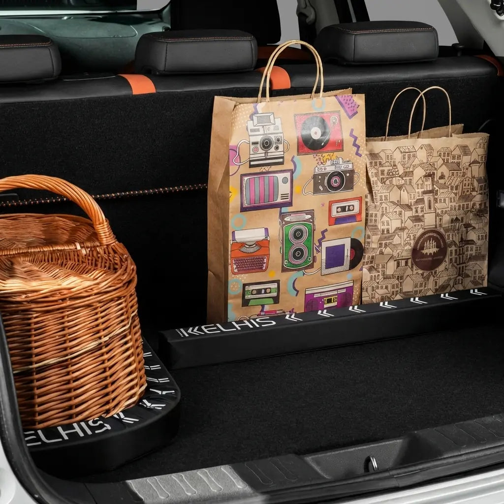 Two compact FlexiSticks bracing small fragile items